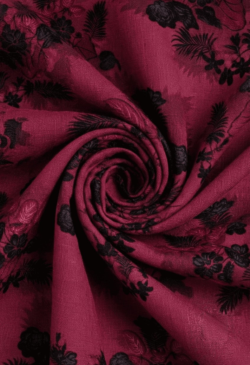 Unstitched Floral Printed Linen 2 Piece (Shirt/Trouser) D-2125