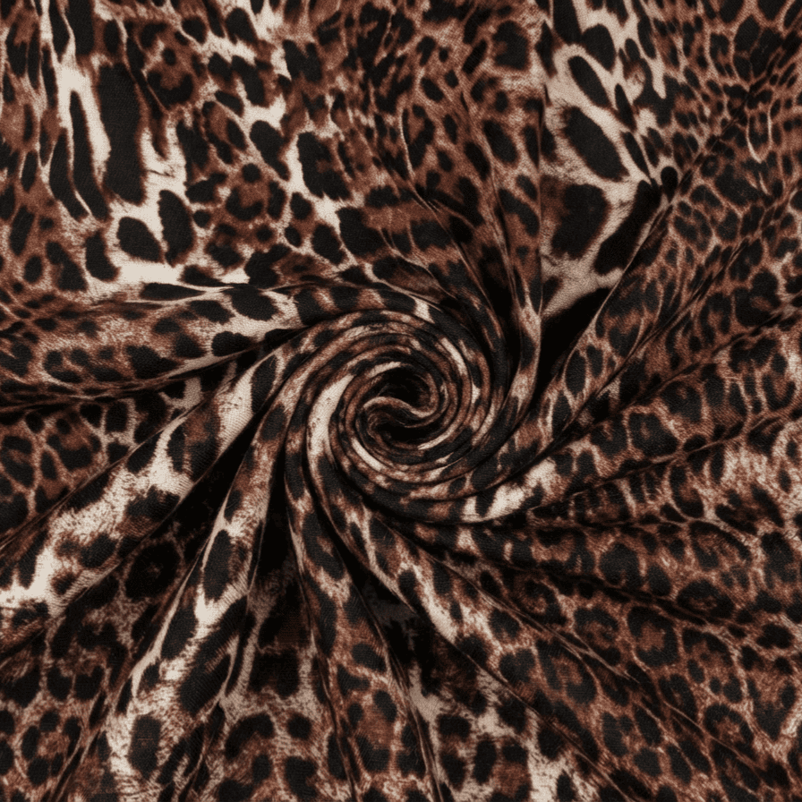 Black & Chestnut Brown Textured Printed Linen 2Pc | Unstitched Suit (Shirt & Trouser) D-2248