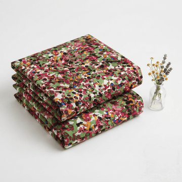 Moss Green & Abstract Camo Printed Linen 2Pc | Unstitched Suit (Shirt & Trouser) D-2243