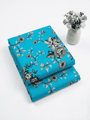 Unstitched Floral Printed Linen 2 Piece (Shirt/Trouser) D-2122