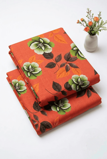 Unstitched Floral Printed Linen 2 Piece (Shirt/Trouser) D-2127