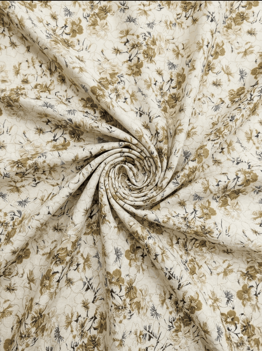 Unstitched FloralPrinted Linen 2 Piece (Shirt/Trouser) D-2120