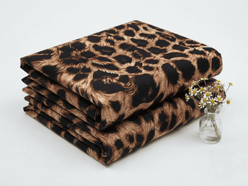 Black & Chestnut Brown Textured Printed Linen 2Pc | Unstitched Suit (Shirt & Trouser) D-2206