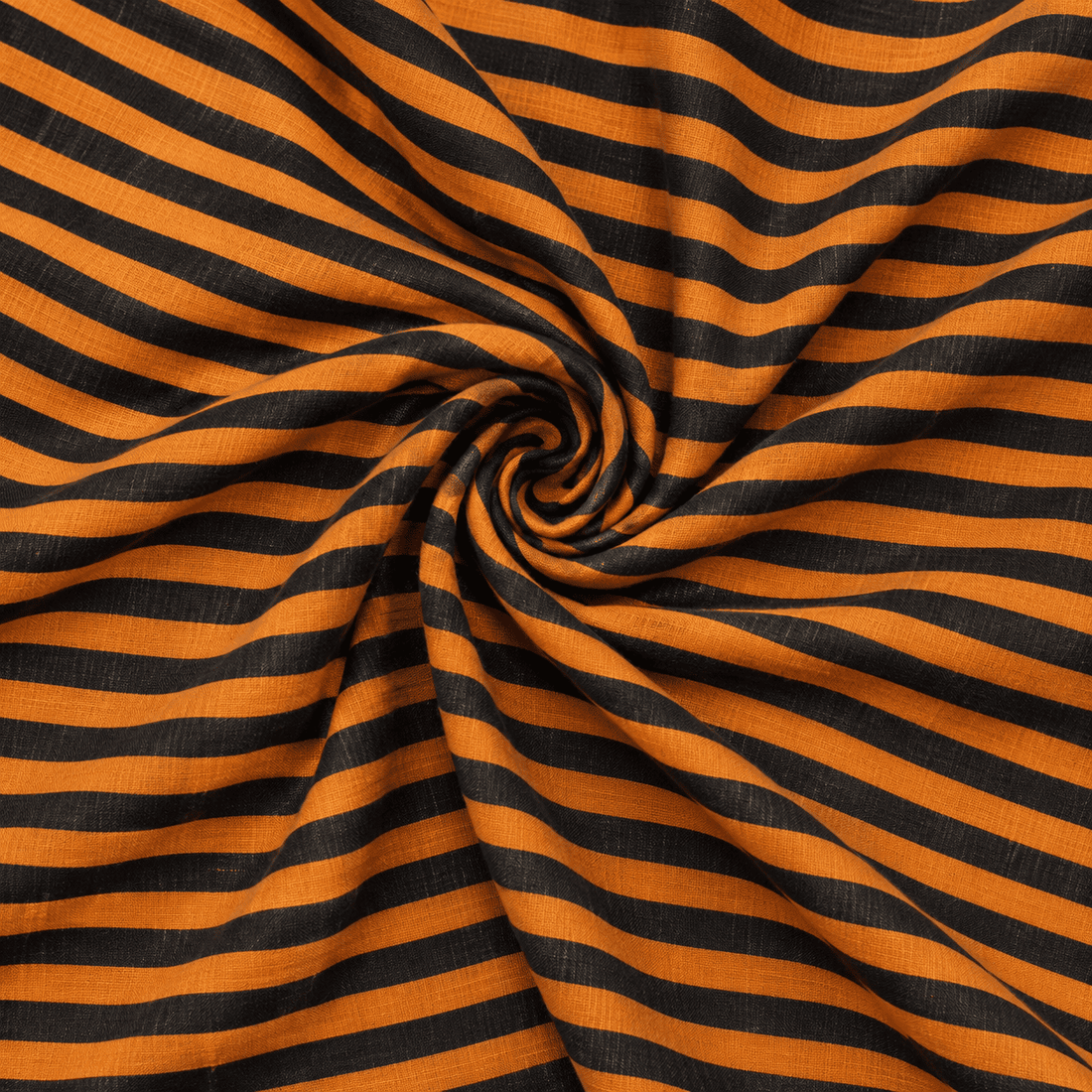 Mustard & Jet Black Striped Linen 2Pc | Unstitched Suit (Shirt & Trouser) D-2192