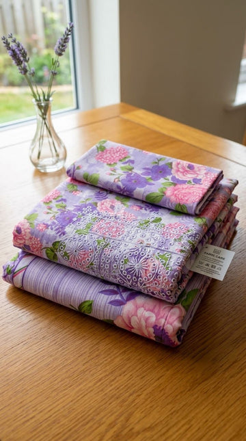 Lavender Blossom & Soft Pink Embroidered 3Pc | Unstitched Suit D-2139